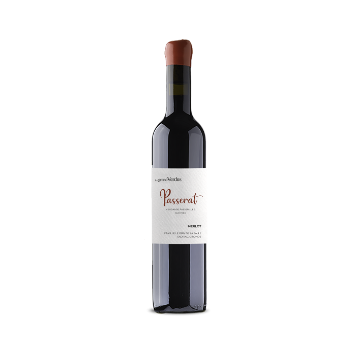 Photo bouteille de vin 5 cl PASSERAT - vendange passerillée sur pied