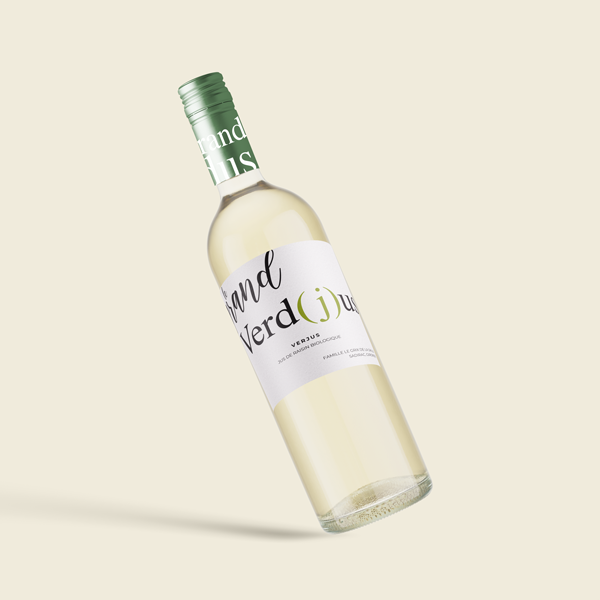 Bouteille de verjus Le Grand Verd(j)us du Château Le Grand Verdus
