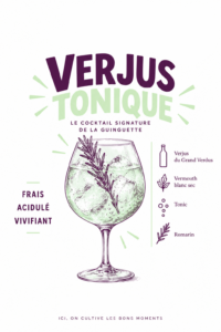 Cocktail Verjus Tonique du Château Le Grand Verdus